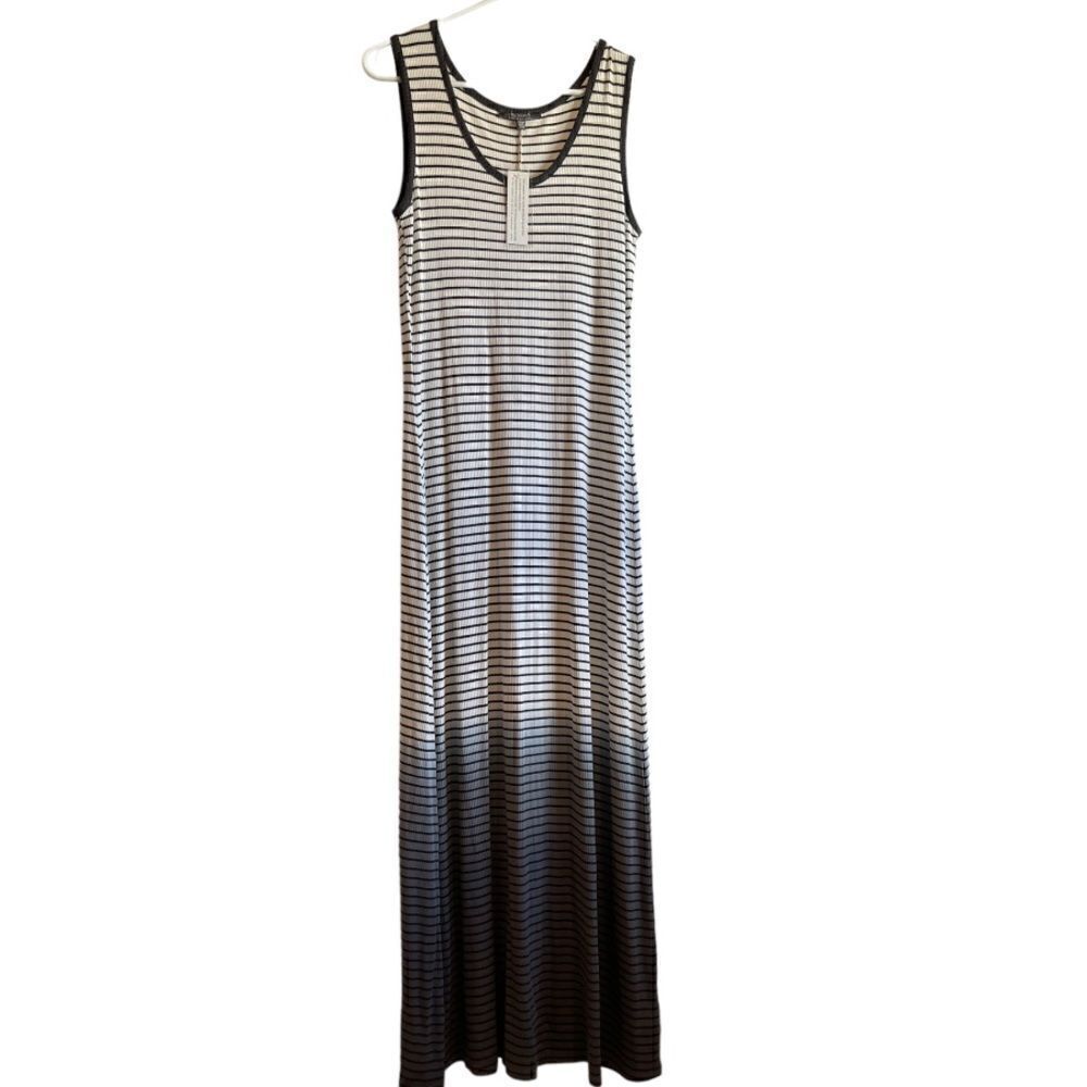 Lisa Rinna Dip Dye Stripes Sleeveless Maxi Dress.Size XSP - Picture 6 of 12
